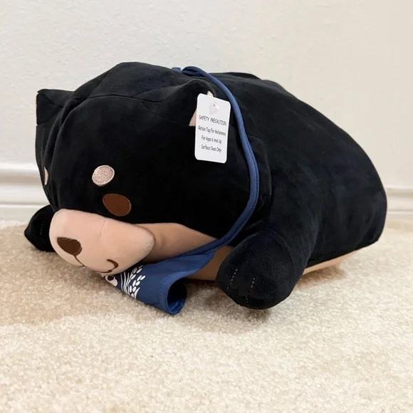 NWT SK Japan Loyal Faithful Mochi-Shiba Inu Dog Plush Laying Down 15" - Picture 2 of 4